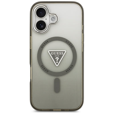 Guess IML Gradient Triangle Logo MagSafe case for iPhone 17 - olive