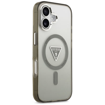 Guess IML Gradient Triangle Logo MagSafe case for iPhone 17 - olive