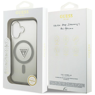 Guess IML Gradient Triangle Logo MagSafe case for iPhone 17 - olive