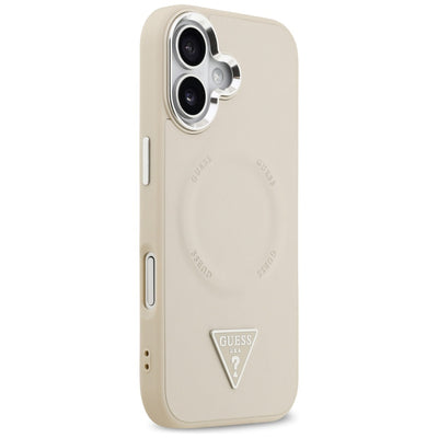 Guess Triangle Logo MagSafe Case for iPhone 17 - Beige