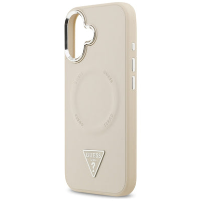 Guess Triangle Logo MagSafe Case for iPhone 17 - Beige