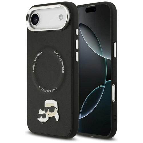 Karl Lagerfeld Karl &amp; Choupette Pins MagSafe Case for iPhone Air - Black