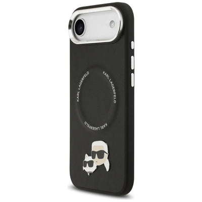 Karl Lagerfeld Karl &amp; Choupette Pins MagSafe Case for iPhone Air - Black