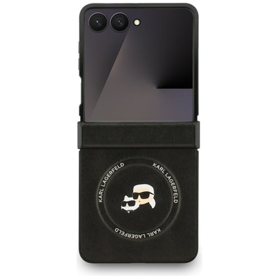 Karl Lagerfeld Karl&amp;Choupette Pins MagSafe Case for Samsung Galaxy Z Flip 7 - Black