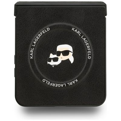 Karl Lagerfeld Karl&amp;Choupette Pins MagSafe Case for Samsung Galaxy Z Flip 7 - Black