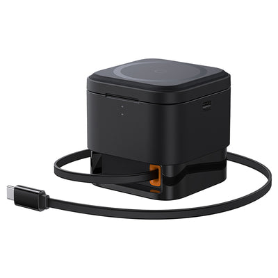 Baseus MagPro 3in1 25W MagSafe Compatible Inductive Charger for Phone and Smartwatch - Black