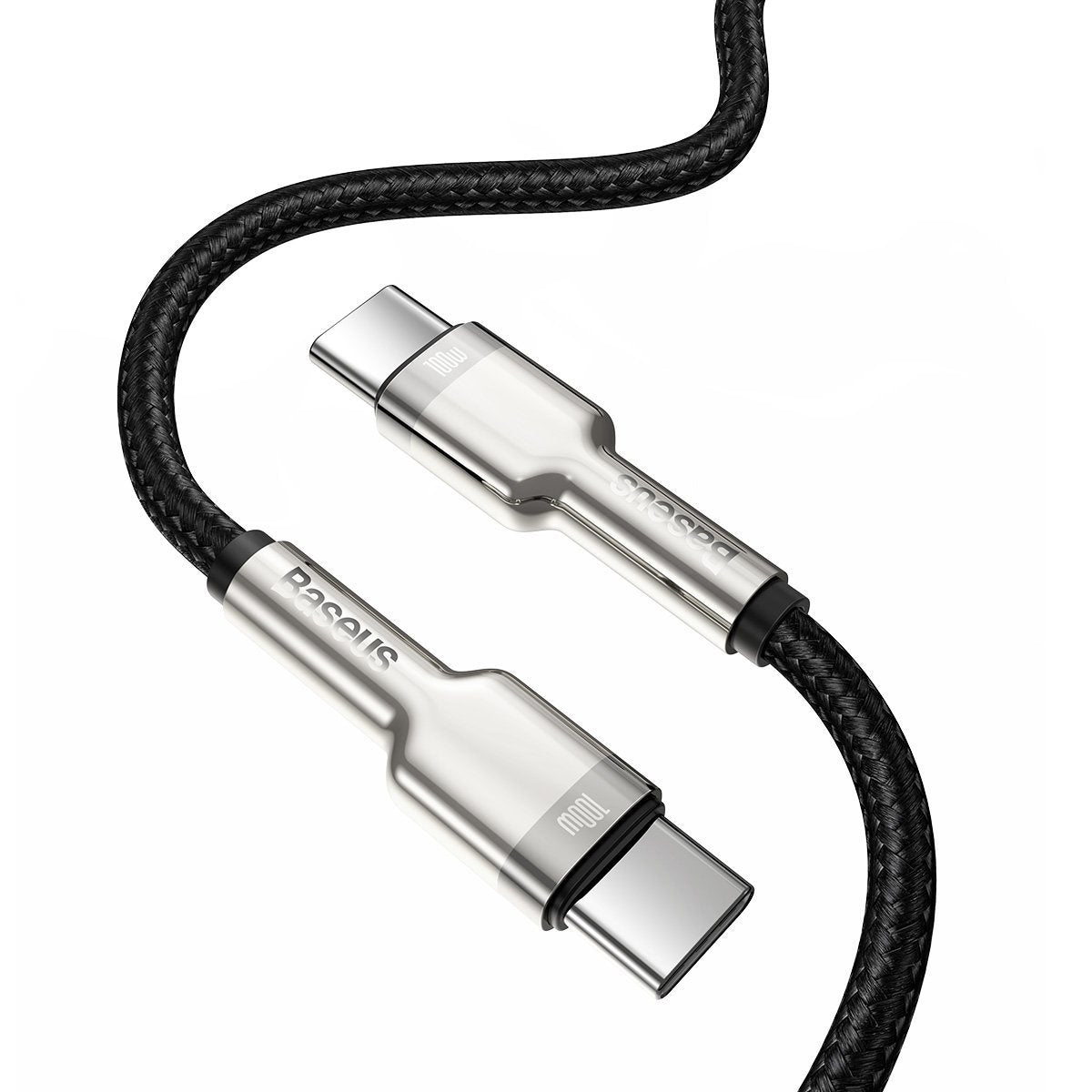 Cable USB-C to USB-C Baseus Cafule, 100W, 1m (black) - Product Image 3