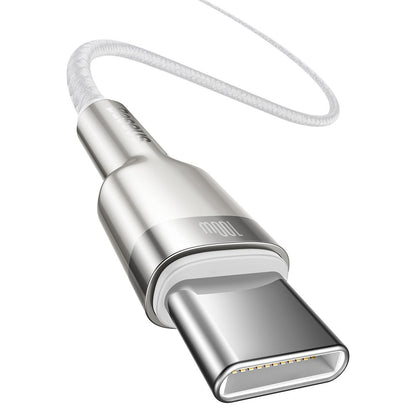 Cable USB-C to USB-C Baseus Cafule, 100W, 1m (white) - Product Image 3