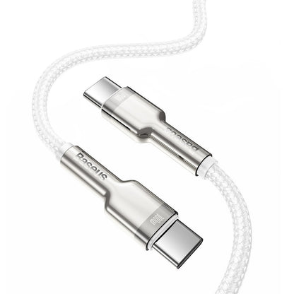 Cable USB-C to USB-C Baseus Cafule, 100W, 1m (white) - Product Image 4