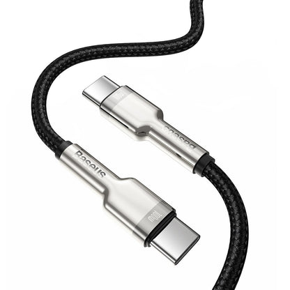 Cable USB-C to USB-C Baseus Cafule, 100W, 2m (black) - Product Image 3