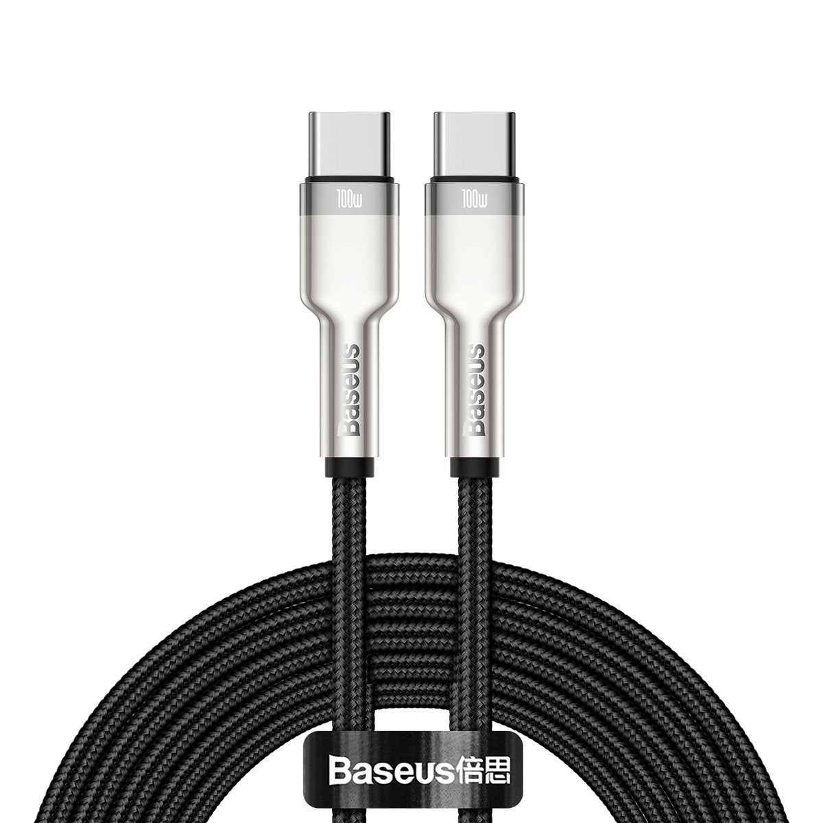 Cable USB-C to USB-C Baseus Cafule, 100W, 2m (black) - Product Image 2