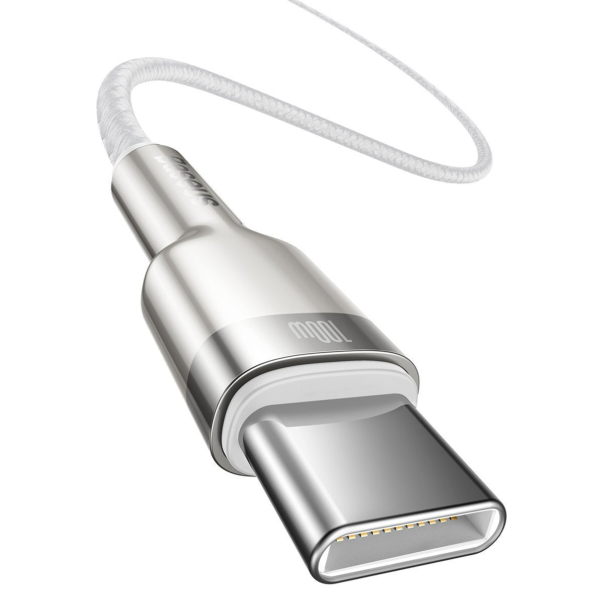 Cable USB-C to USB-C Baseus Cafule, 100W, 2m (white) - Product Image 5