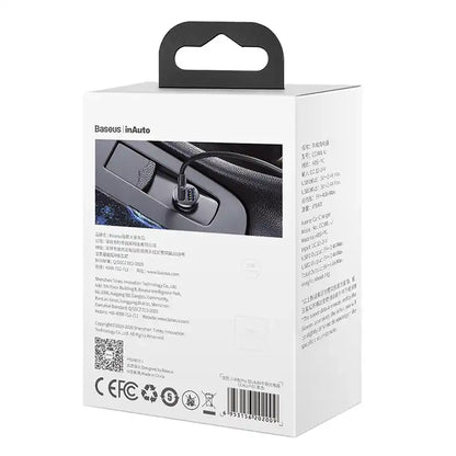 Ładowarka samochodowa Baseus Grain Pro 2x USB 4.8A (czarna) - Product Image 8