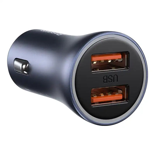 Baseus Golden Contactor Pro car charger, 2x USB, 40W (gray) - Product Image 2