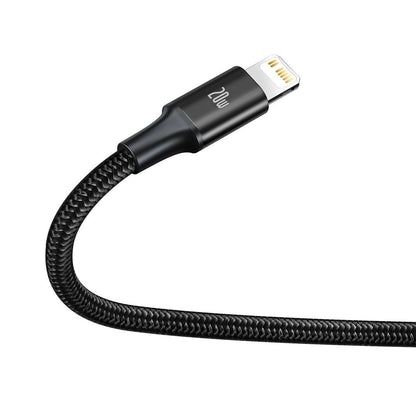 Baseus Rapid Series 3-in-1 cable USB-C For M+L+T 20W 1.5m Black - Product Image 4