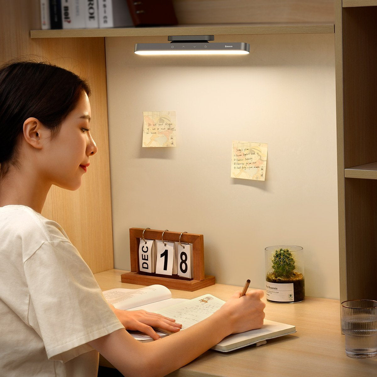 Lamp Baseus Magnetic Stepless, with a touch panel (grey) - Product Image 9
