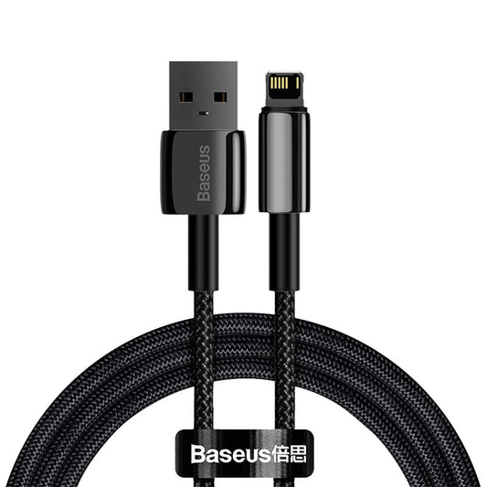 Baseus Tungsten Gold Cable USB to iP 2.4A 1m (black) - Product Image 1