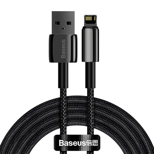 Baseus Tungsten Gold Cable USB to iP 2.4A 2m (black) - Product Image 1