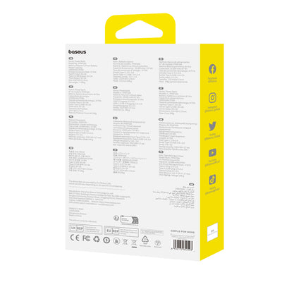 Powerbank Baseus Airpow Lite 10000mAh 15W z kablem Baseus Simple USB-C 30 cm - czarny