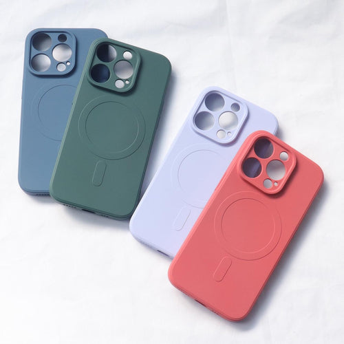 MagSafe Compatible Silicone Case for iPhone 15 Pro Max Silicone Case - Pink — Hurtel