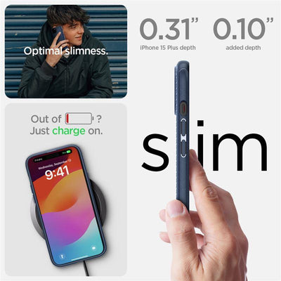 Spigen Mag Armor Case with MagSafe for iPhone 15 Plus - Blue