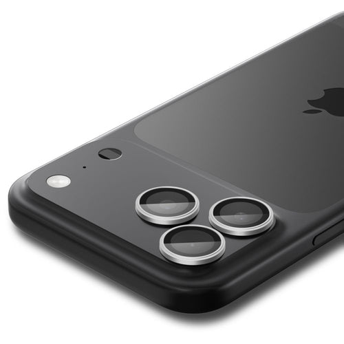 Spigen Optik Pro GLAS.TR ”EZ FIT” Camera Cover 2-pack for iPhone 16 Pro / Max / 17 Pro / Max - Silver