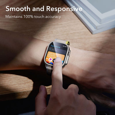 ESR Armorite 2-pack Tempered Glass for Apple Watch Ultra 49mm - Titanium