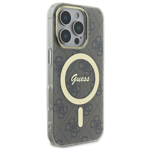 Guess IML 4G MagSafe case for iPhone 16 Pro - brown