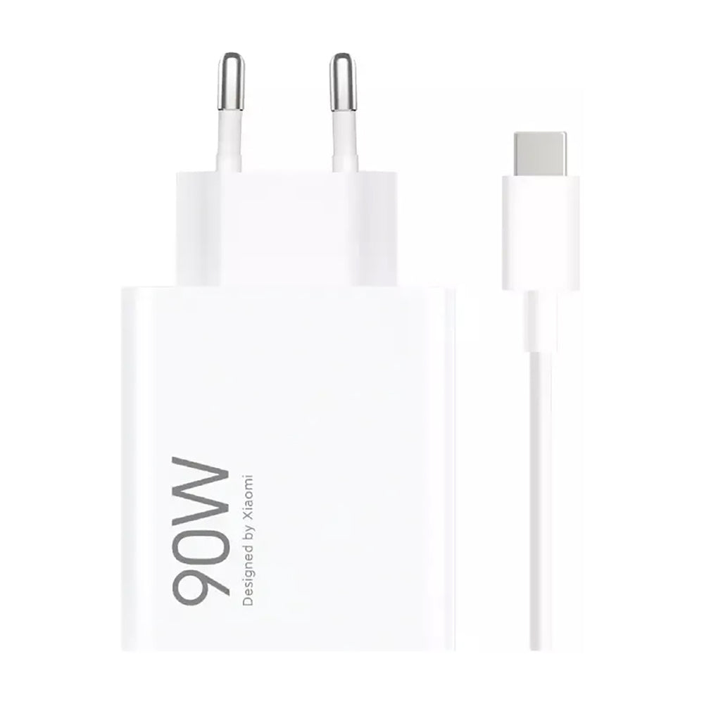Xiaomi HyperCharge Combo 90W 6.1A USB-A Wall Charger with USB-C Cable - White