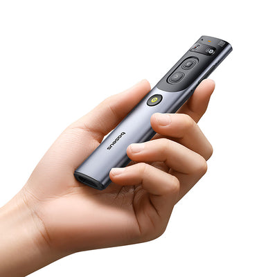 Baseus Orange Dot Laser Pointer with AI and Automatic Translation - Gray (with battery)