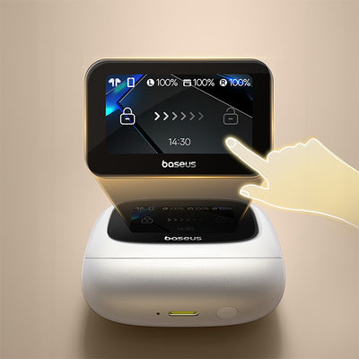 Baseus Bowie M2s Ultra TWS Wireless In-Ear Headphones with Interactive Screen - White