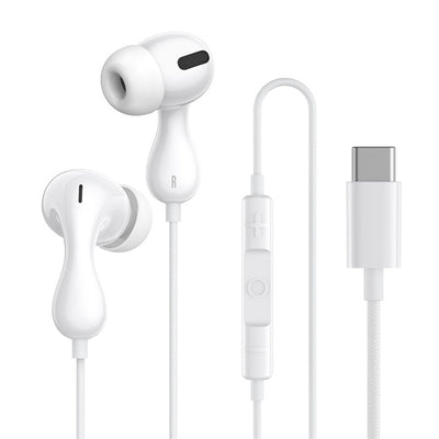 Baseus Encok CZ20 In-Ear Wired USB-C Headphones - White