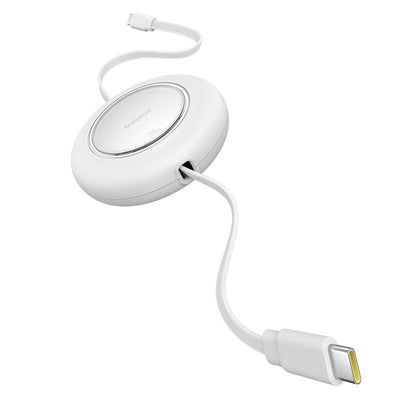 Baseus Free2Pull Mini 100W Retractable USB-C Cable - USB-C 2m - White