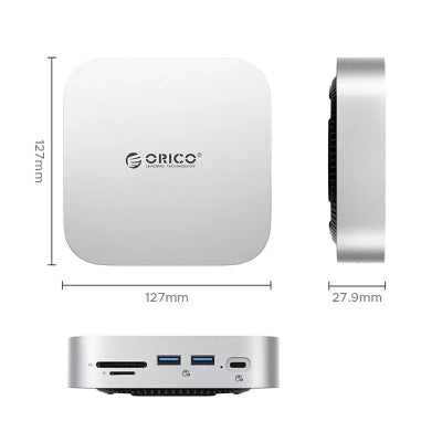 Orico MiniLink 9-in-1 Docking Station with Hard Drive Bay - Silver