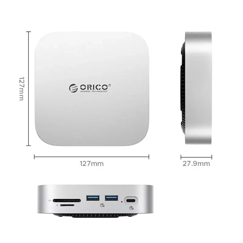 Orico MiniLink 9-in-1 Docking Station with Hard Drive Bay - Silver