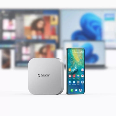 Orico MiniLink 9-in-1 Docking Station with Hard Drive Bay - Silver