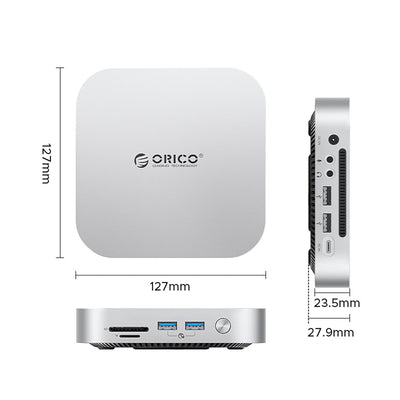 Orico MiniLink 9-in-1 Docking Station with M.2 SSD Hard Drive Bay - Silver