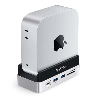 Orico MiniDock 10-in-1 Docking Station with SSD Hard Drive Bay - Silver