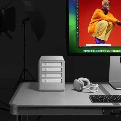 Orico 8848U4 DAS Series 4-Bay M.2 NVMe SSD Disk Array - White