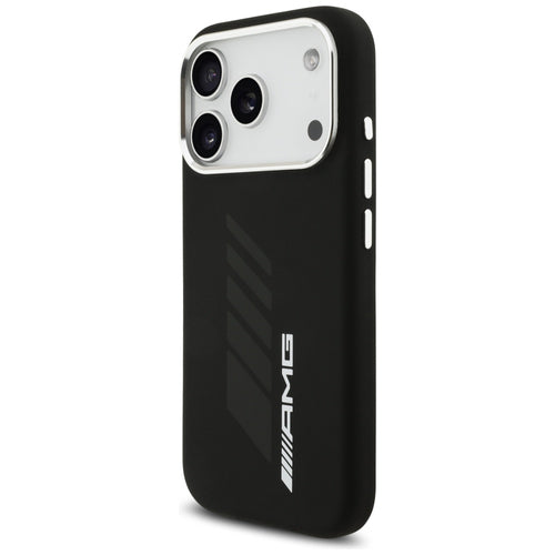 AMG Silicone Oversize Rhombs MagSafe Case for iPhone 17 Pro - Black — Mercedes