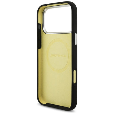 AMG Silicone Oversize Rhombs MagSafe Case for iPhone 17 Pro Max - Black — Mercedes