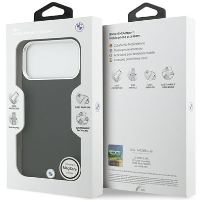 BMW Sign Full Wrapped Metal MagSafe Case for iPhone 17 Pro Max - Black