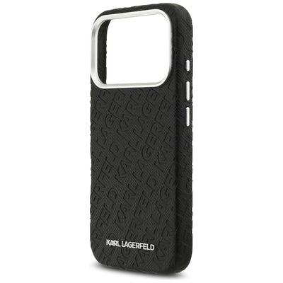 Karl Lagerfeld FW Stamped Karl MagSafe Case for iPhone 17 Pro - Black