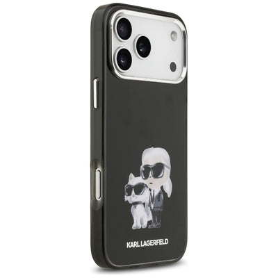 Karl Lagerfeld IML Aquarelle Karl &amp; Choupette &amp; Logo MagSafe Case for iPhone 17 Pro - Black