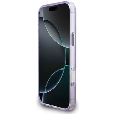 Karl Lagerfeld IML Aquarelle Karl &amp; Choupette &amp; Logo MagSafe Case for iPhone 17 Pro Max - Purple