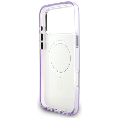 Karl Lagerfeld IML Aquarelle Karl &amp; Choupette &amp; Logo MagSafe Case for iPhone 17 Pro Max - Purple