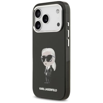 Karl Lagerfeld IML Aquarelle Karl &amp; Logo MagSafe Case for iPhone 17 Pro - Black