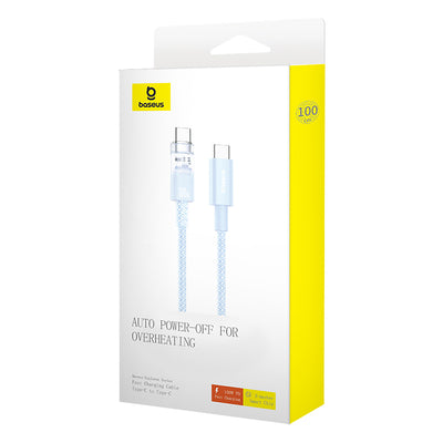 Baseus Explorer 100W USB-C - USB-C Cable with Intelligent Temperature Sensor 2m - Blue
