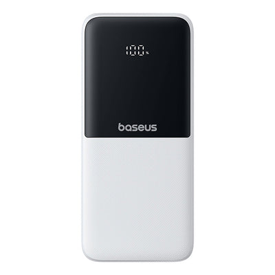 Powerbank Baseus Lipow 10000mAh 22,5W z dwoma wbudowanymi kablami (z kablem Baseus Simple USB-A - USB-C 3A 20cm) - biały