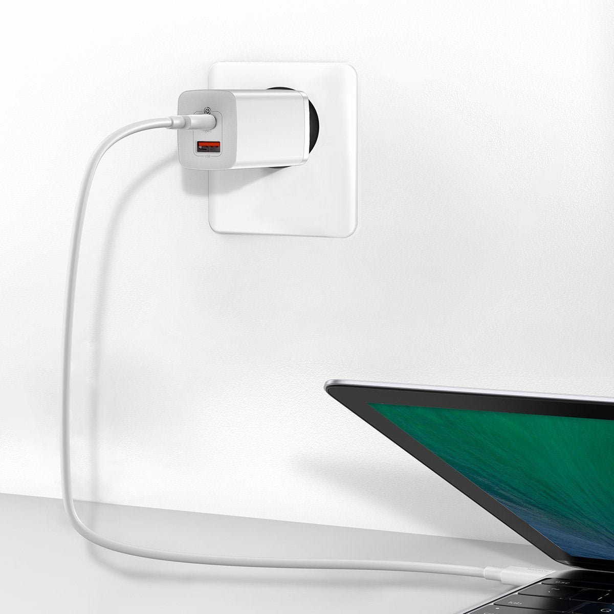 Quick Travel Charger Baseus GaN2 Lite USB+C 65W EU (white) - Product Image 8